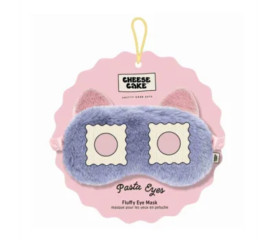Cheesecake Fuzzy Embroide Eyemask-purple