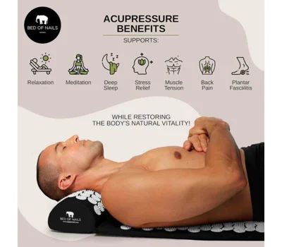 Bon Acupressure Mat - Black