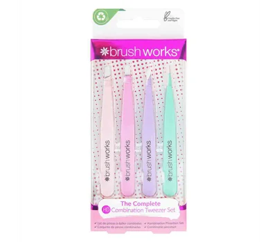 4 Piece Combination Tweezer Set - Pastels