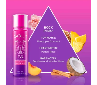 So Bossa Nova Body Mist Rock In Rio 150ml