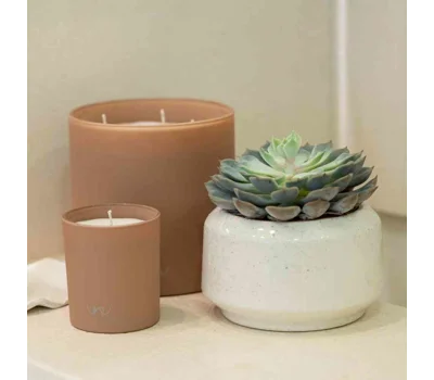 Matte&nbsp;Beige&nbsp;Soleil&nbsp;Blanc Candle