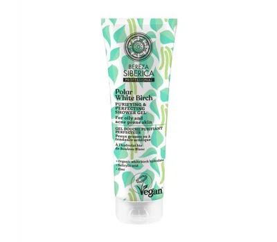 Natura Siberica Polar White Birch Bereza, Purifying & perfecting shower gel