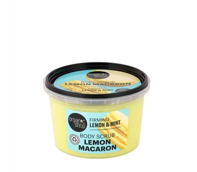 Lemon Macaron Body Scrub Firming Lemon & Mint