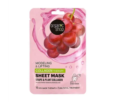 Collagen Therapy Sheet Mask Grape & Plant Collagen 1Pc