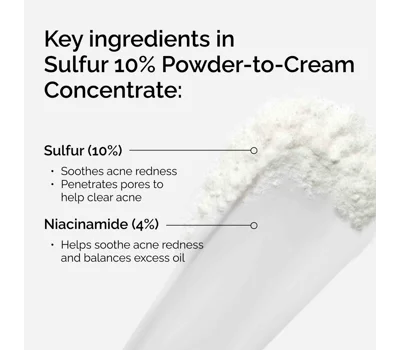 Sulfur 10% Powder-To-Cream Concentrate 5g