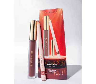 Christmas Glossy Lip Kit: Mocha Magic & 01 The One