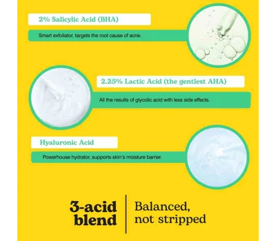 Sebum-Control Balancing Serum - 2% Salicylic Acid + 2.25% Lactic Acid