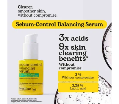 Sebum-Control Balancing Serum - 2% Salicylic Acid + 2.25% Lactic Acid