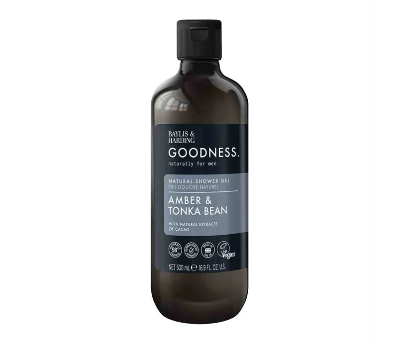 Men'S Shower Gel Amber & Tonka 500ml