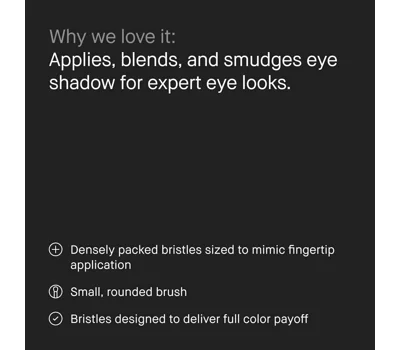 Compact Shaping And Smudging Eyeshadow Brush