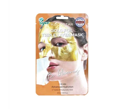 Premium Gold Foil Triple Layer Mask