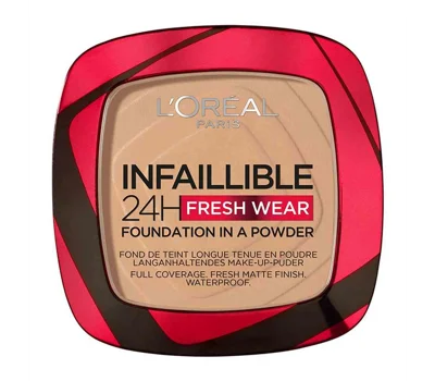 L'Oréal Paris Infaillible 24H Fresh Wear Makeup in Powder Form - Gold Beige 140 9 gr