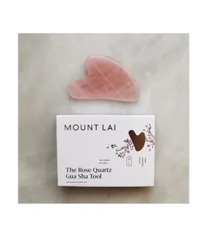 The Rose Quartz Gua Sha Facial Lifting Tool