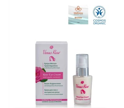 Eye Cream With Organic Rosewater 30ml