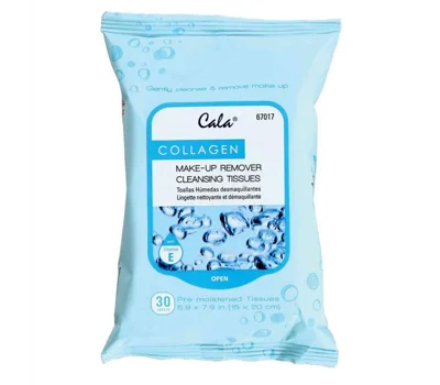 Makeup Remover Cleansing Tissues: Collagen (30 Sheets)