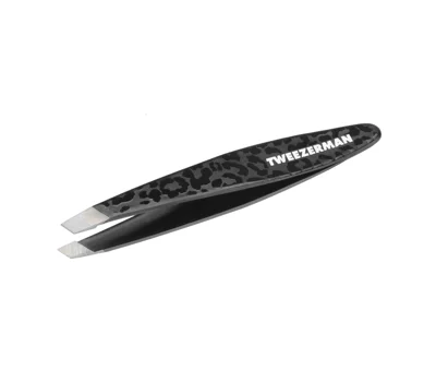 Black Leopard Mini Slant Tweezer