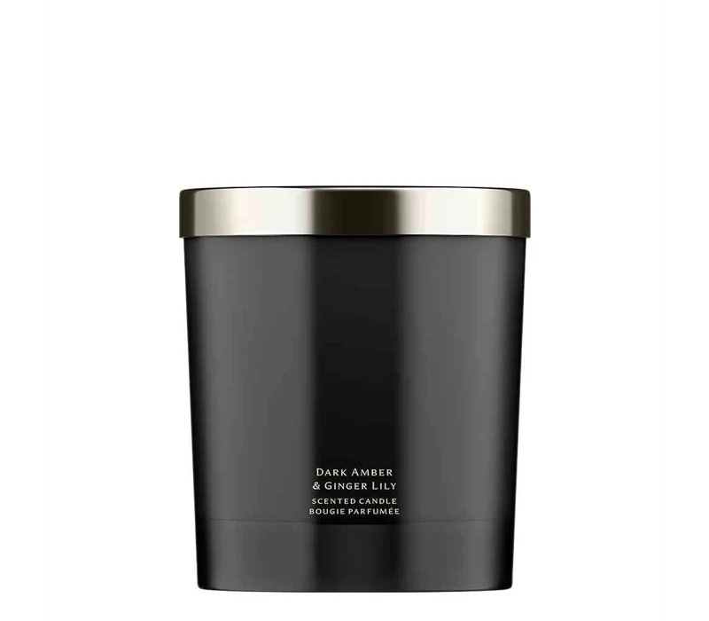 Dark Amber & Ginger Lily Scented Candle 200g