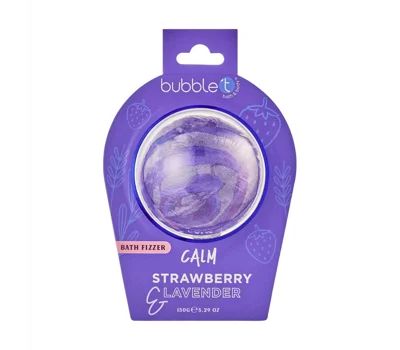 Calm Strawberry & Lavender Bath Fizzer 150G