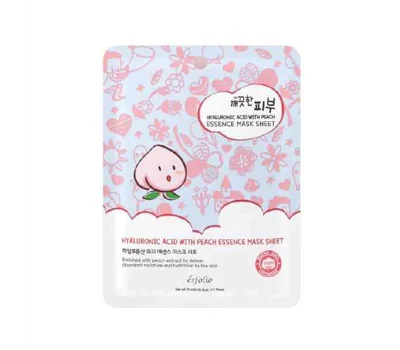 Esfolio Hyaluronic Acid With Peach Essence Mask Sheet
