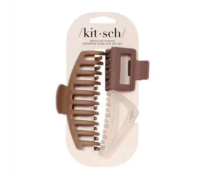 Claw Clips 3Pc Set-Neutral