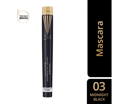 Masterpiece 2In1 Wow Mascara Mdnt Blk