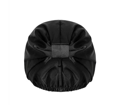 Curl Protec Satin Hai Turban Black
